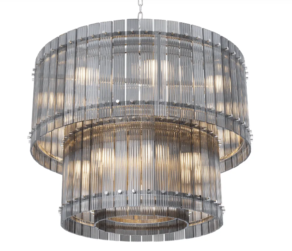 2 Tier Ruby Chandelier Large