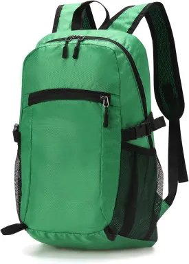 ALUSBELL Lightweight Hiking Backpack,Waterproof Small Hiking Daypack,Foldable Backpack for Travel,Ultralight Camping Green