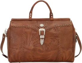 American West Retro Romance Duffel Bag,Antique Brown,One Size