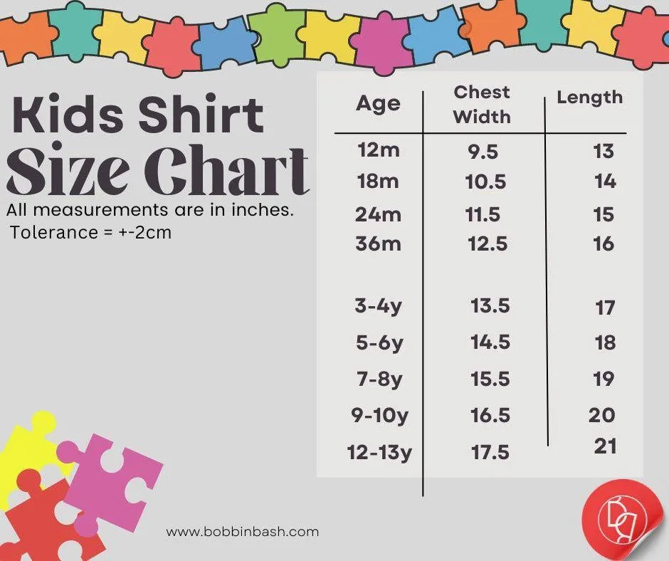 Ash White Kids Printed Tee