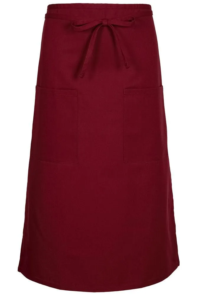 Burgundy Bistro Apron (2 Pockets)