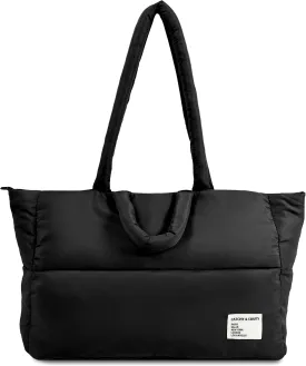 CATCHY & CRAFTY Puffer Tote Bag for Women Quilted Handbag Gym Bag for Workout Yoga Travel Padded Shoulder Bag