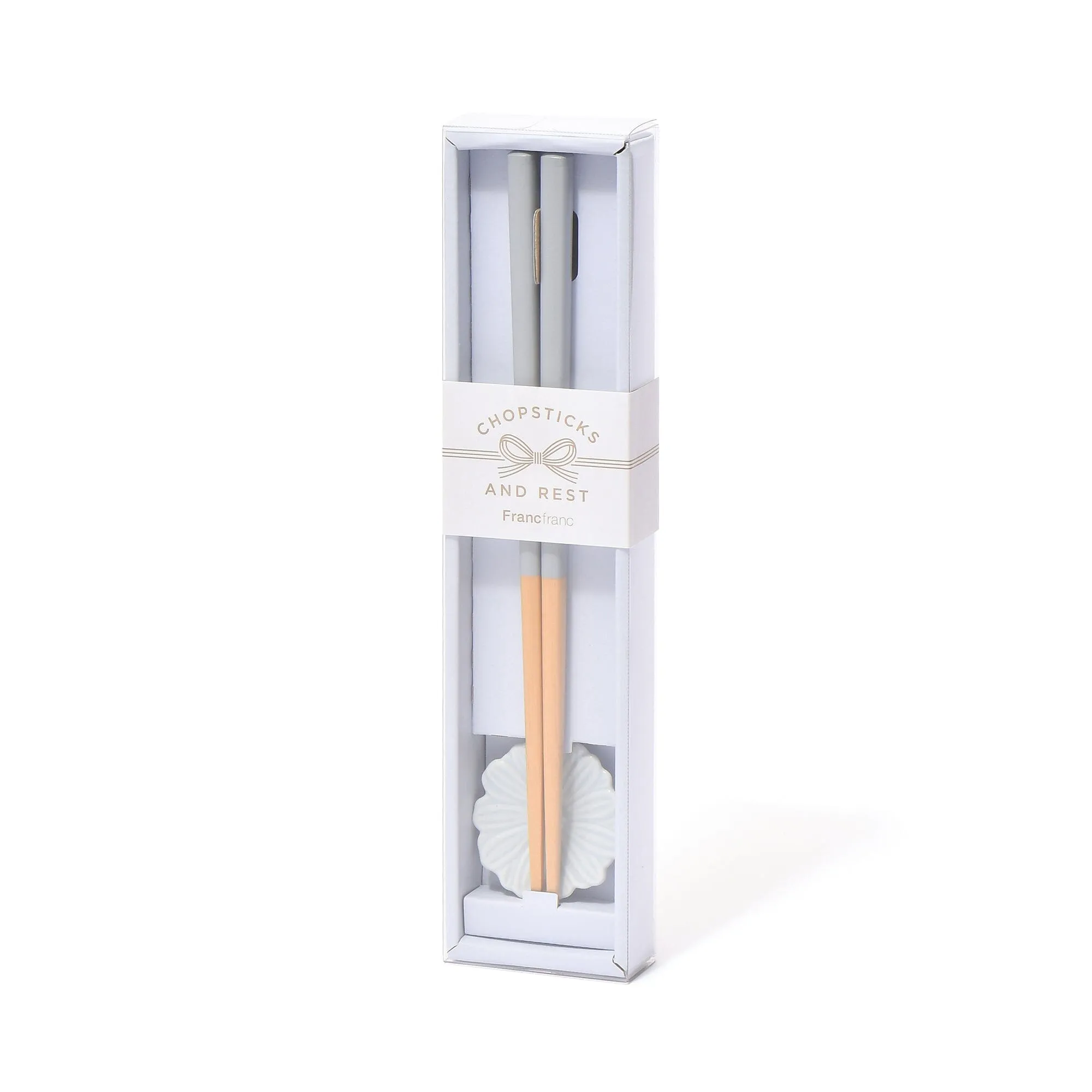 Chopsticks & Rest Giftset  Blue X Gray