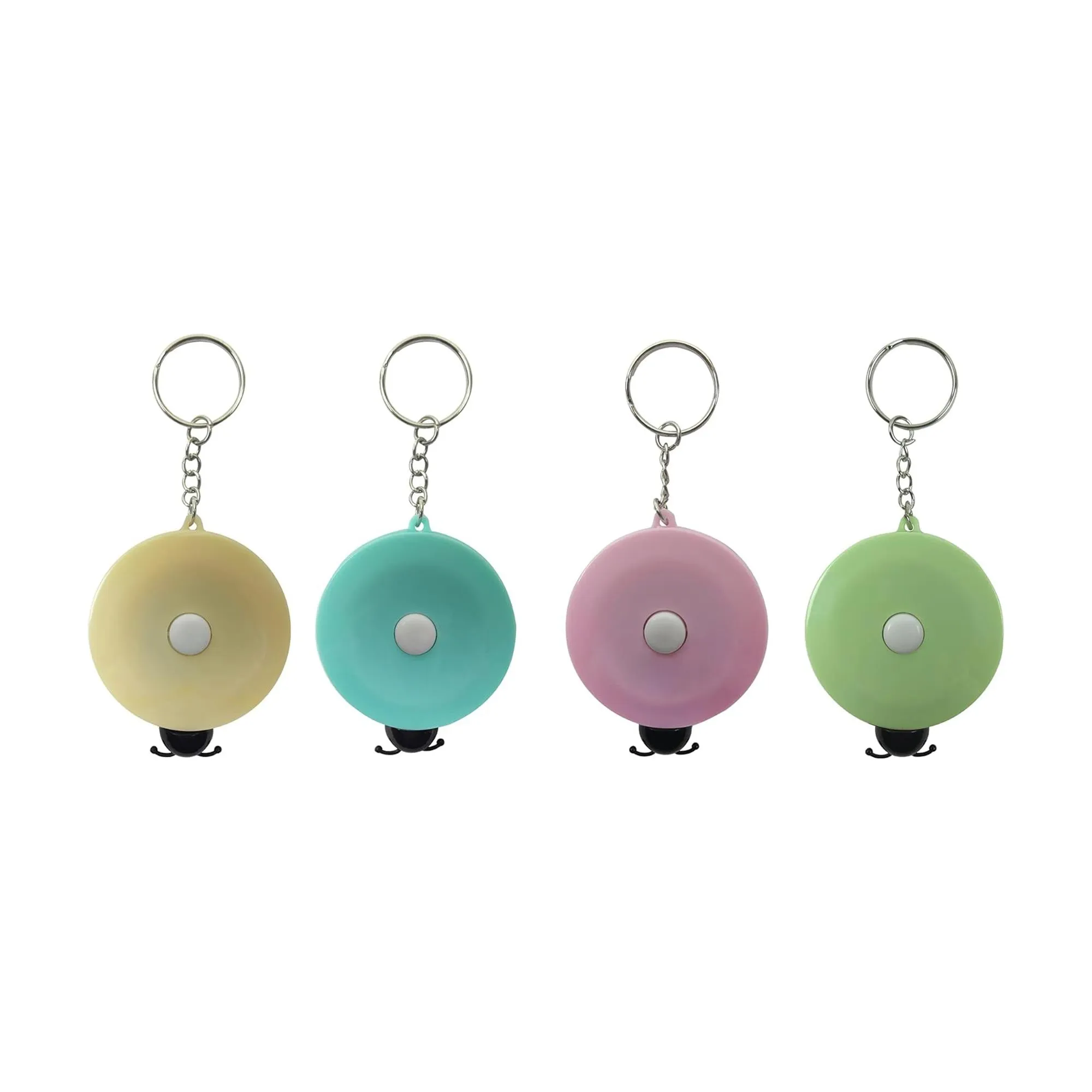 Cute Keychain Tape Measure Set - Portable and Fun Measuring Tool (Set of 4)