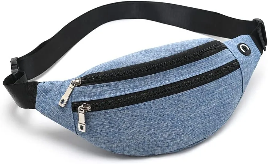 Fanny Pack for Men & Women - Waterproof Waist Bag Pack with Adjustable Strap for Travel Sports Running.
