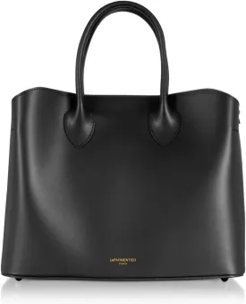 Jackie Tote Bag, Genuine Italian Calf Leather, 12.4 x 9.8 x 5.5 inches