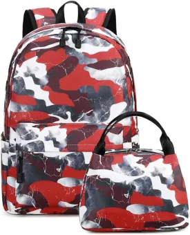 Lmwzh Backpack For Boys Elementary School Bags Kids Bookbag Waterproof Lightweight Durable(A-Red)