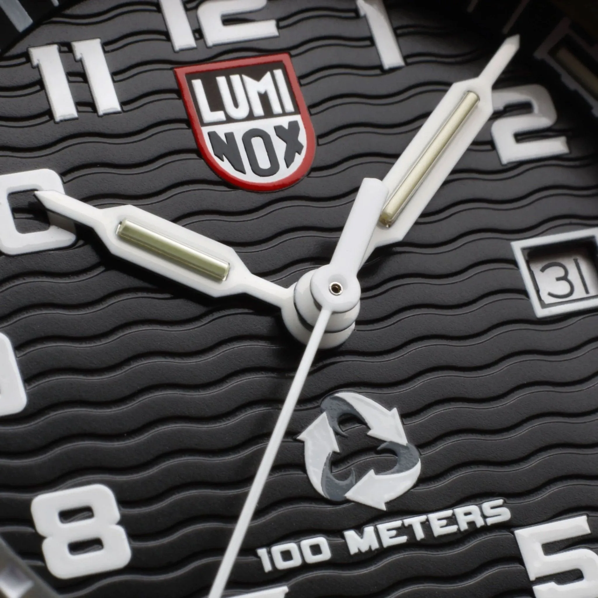 Luminox Leatherback SEA Turtle Giant ECO #tide Black rPET Strap Date Quartz Mens Watch XS.0321.ECO