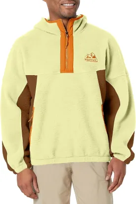 MARMOT Men's Super Aros Fleece Hoody Jacket, Wheat/Pinecone/Tangelo, X-Large