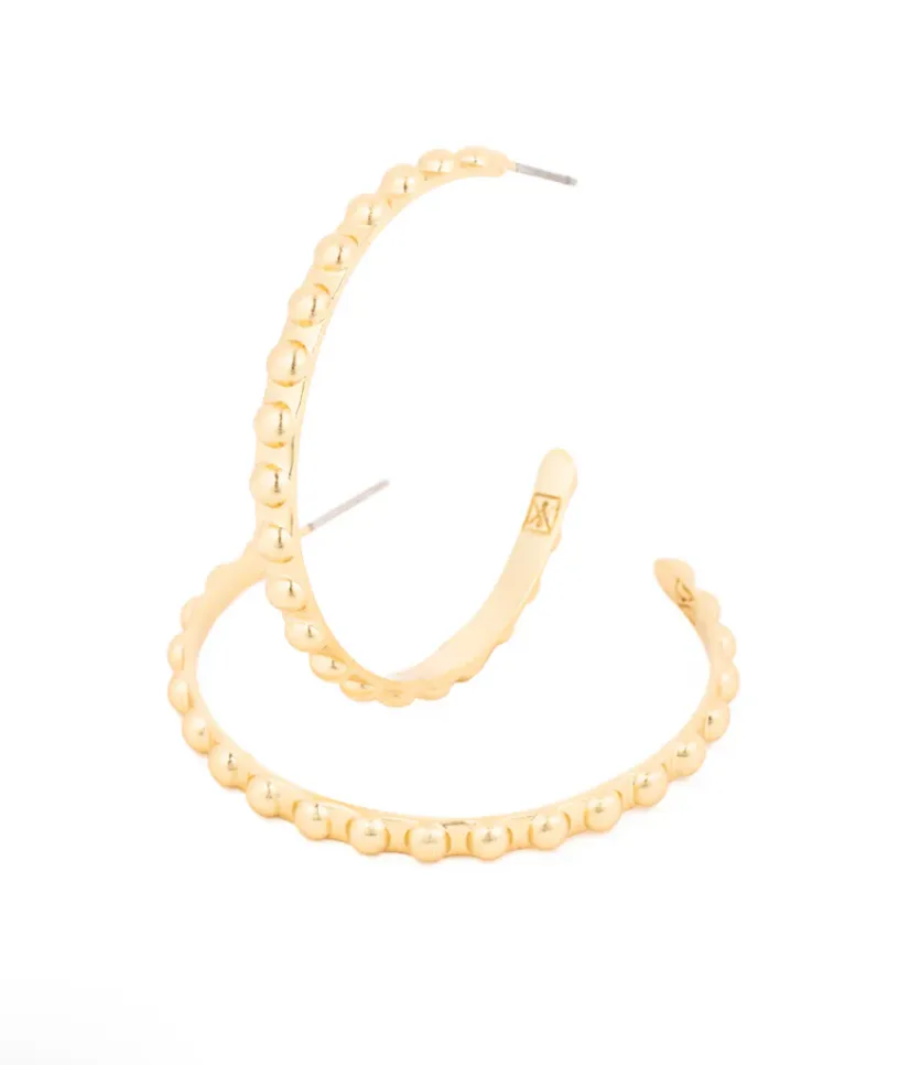 Michelle McDowell Renae Large Gold Hoop Earrings