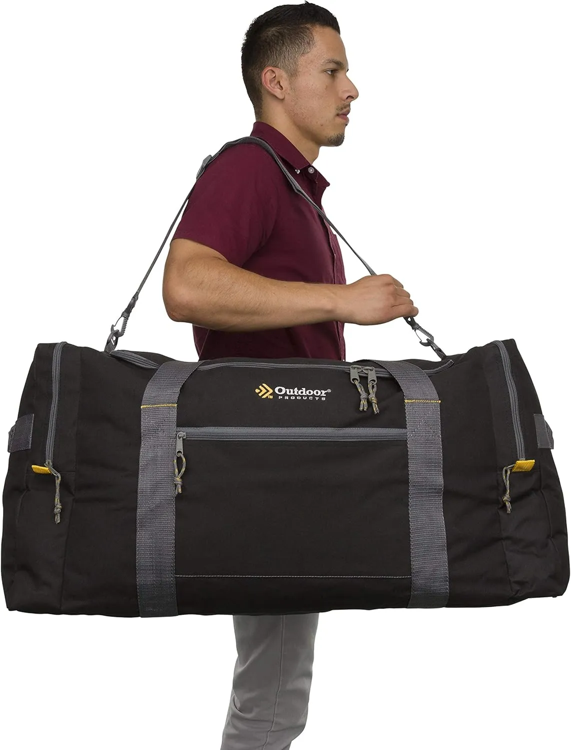 Outdoor Products Mountain Duffel (Medium (12 x 12 x 24 Inch), Black) (Large (15 x 15 x 30 Inch), Black) (Black, Large (15 x 15 x 30 Inch))