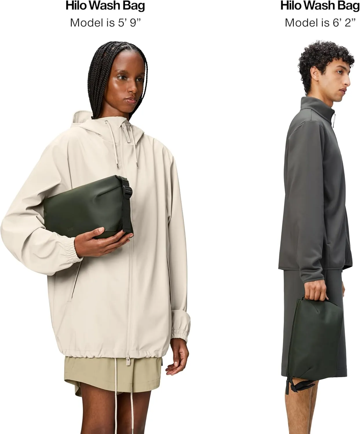RAINS Hilo Wash Bag - Green