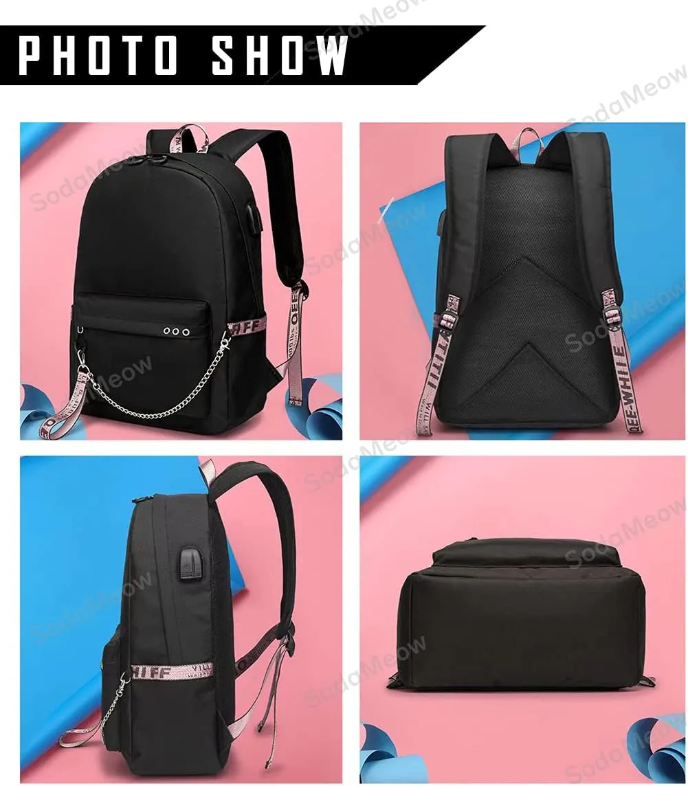 Solo Leveling Backpack Men Women Unisex Sung Jinwoo Rucksack Igris Anime Backpacks Casual (B04-)