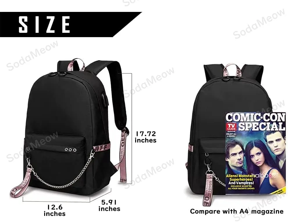 Solo Leveling Backpack Men Women Unisex Sung Jinwoo Rucksack Igris Anime Backpacks Casual (B04-)