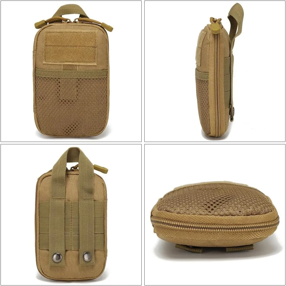 Tactical Molle Pouch  Compact EDC Utility Gear Pouch, Water-Resistant & Abrasion-Resistant 800D Nylon Belt Bag, Military Carry Accessory for Phone, Tools, and Essentials