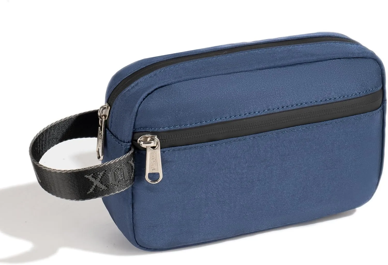 XQXA Toiletry Bag for Men, Hanging Dopp Kit Water Resistant Travel makeup Bag for women, Mens Travel Bag Shaving Bag for Toiletries Accessories (01-Navy Blue)